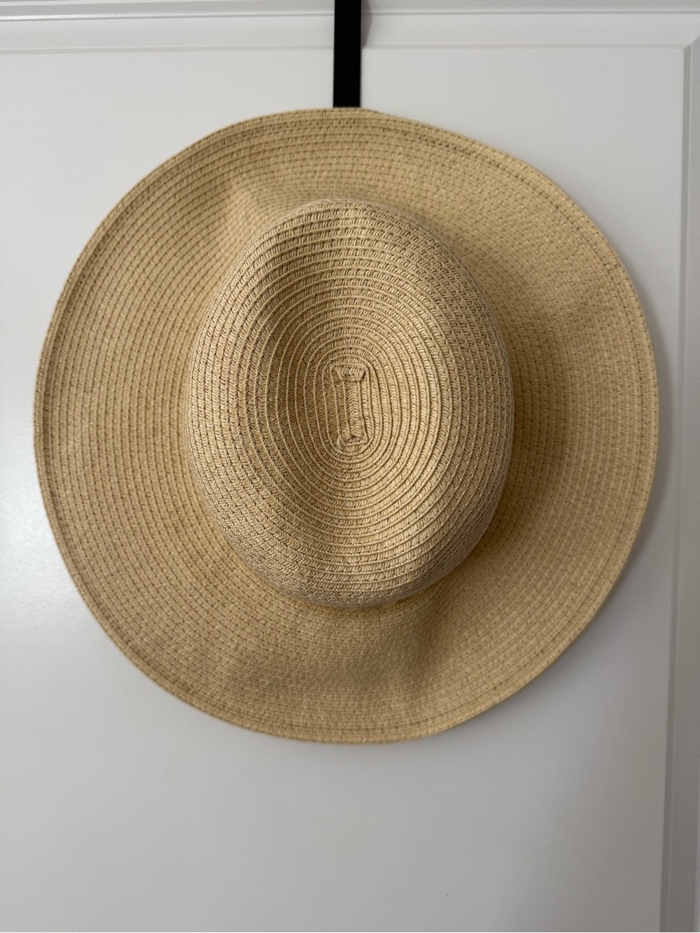 Nine West Natural Straw Wide Brim Sun Hat